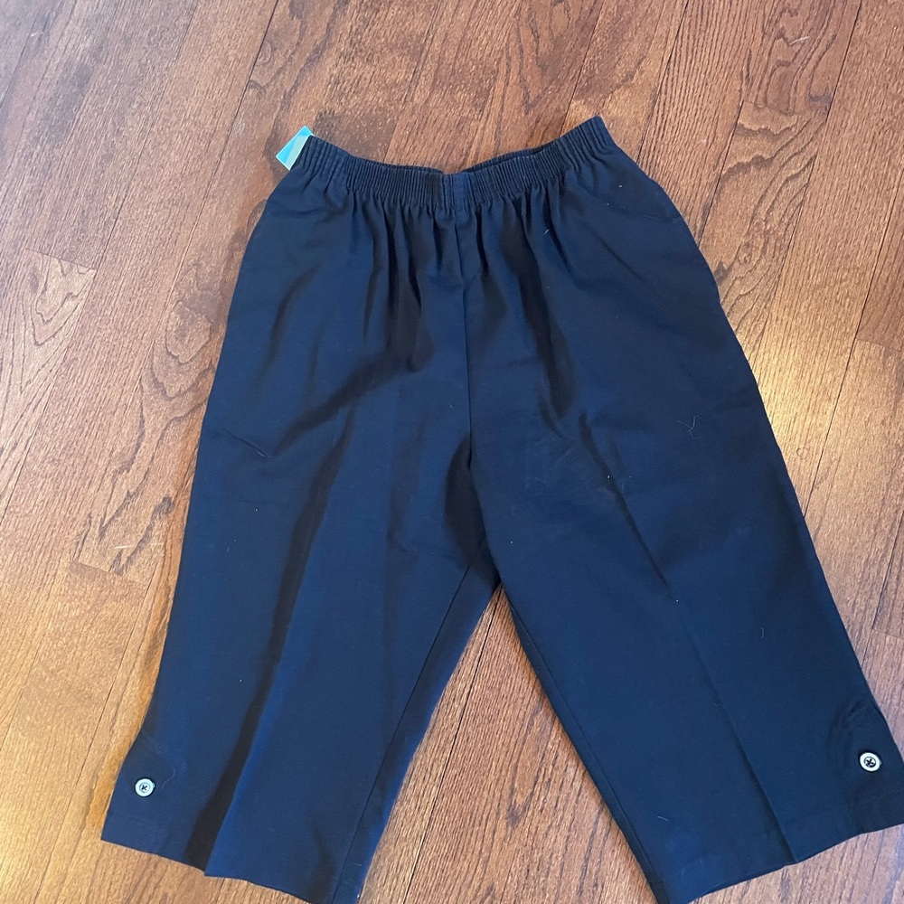 Black Culottes with button detail